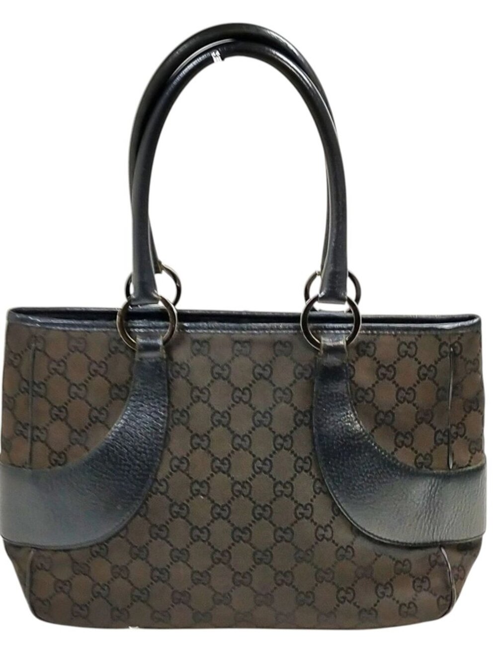 (L2) Gucci Tote Bag Black PVC
